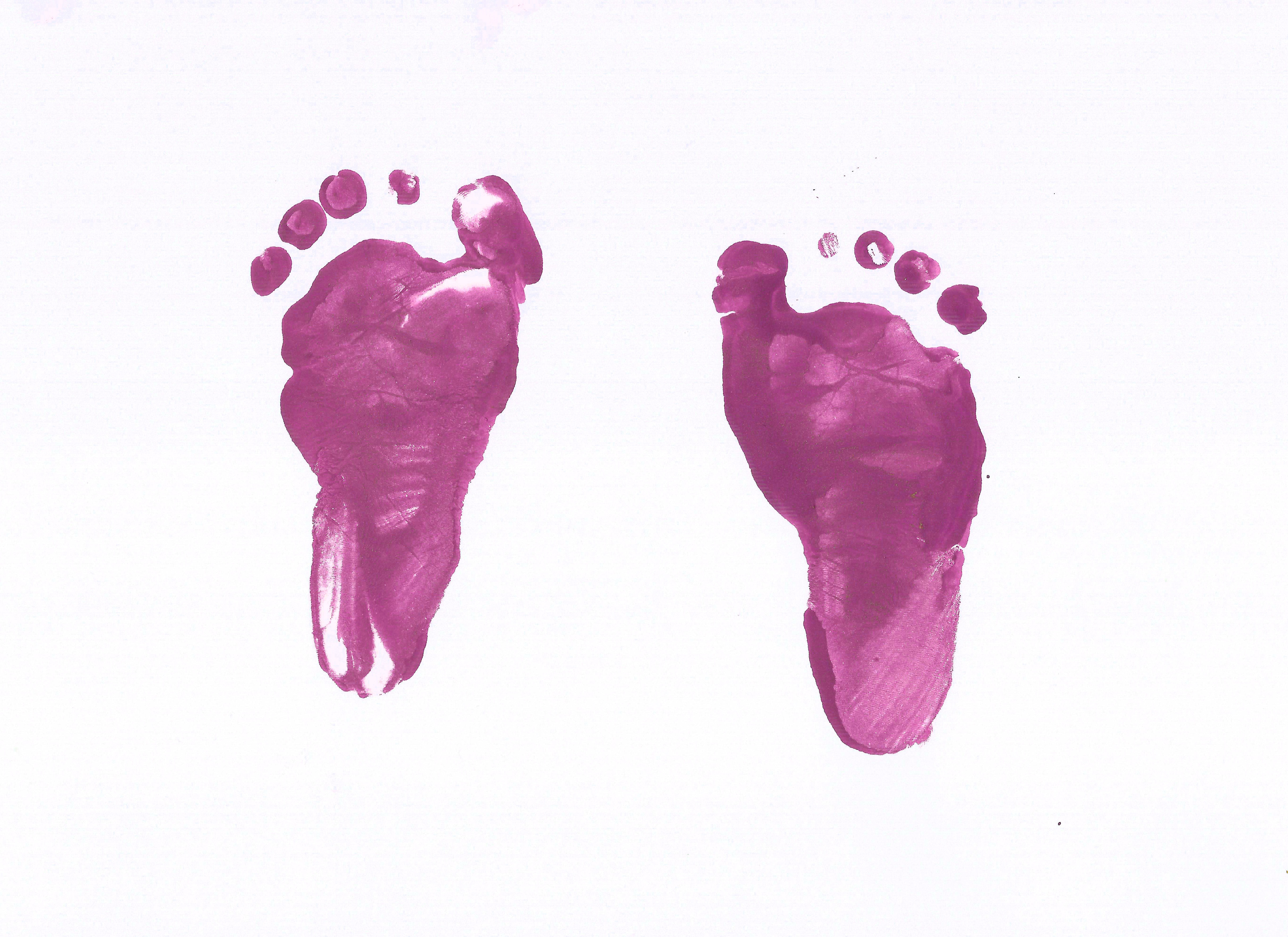 baby footprints to add to baby book