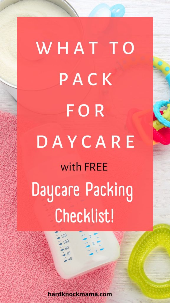 What to pack for daycare pin